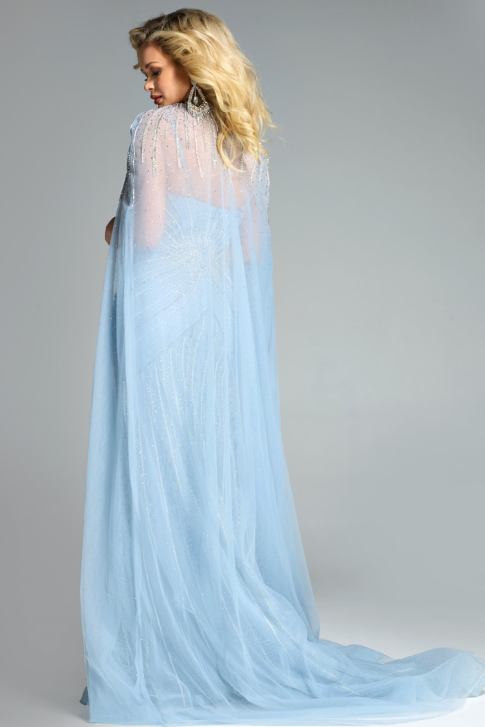 Model wearing Jovani dress 44840.