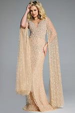 Model wearing Jovani dress 44844.