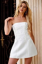 fit and flare strapless dress 44855