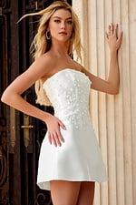 strapless beaded dress 44855