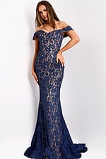 Model wearing Jovani dress 44862.