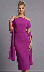 simple purple midi dress 44730