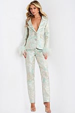 Model wearing Jovani dress 45178.