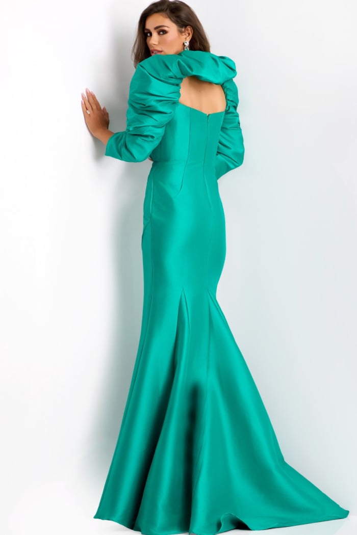 Model wearing Jovani dress 45214.