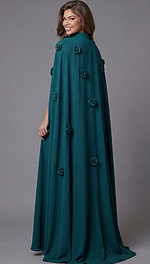 green cape dress 45216