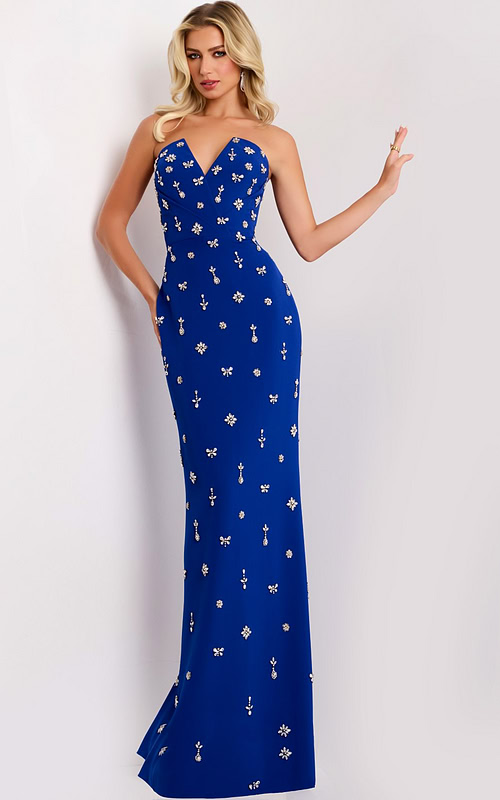 Model wearing Jovani dress 45248.