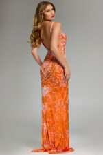 Model wearing Jovani dress 45268.