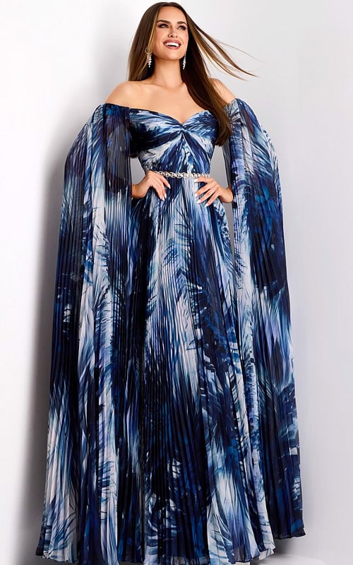 Model wearing Jovani dress 45277.