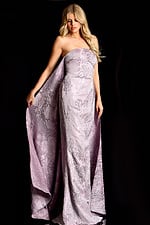 strapless mother of the bride dress with cape 45309