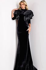 Model wearing Jovani dress 45322.
