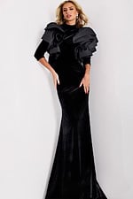 Model wearing Jovani dress 45322.