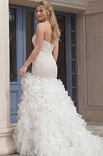 back of mermaid embellished dress 45339