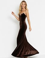 velvet mermaid dress 45479