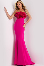 Model wearing Jovani dress 45561.