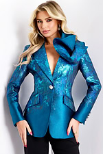 Model wearing Jovani dress 45613.