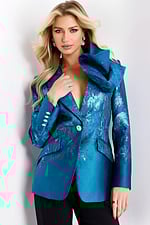 Model wearing Jovani dress 45613.