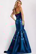 Model wearing Jovani dress 45614.