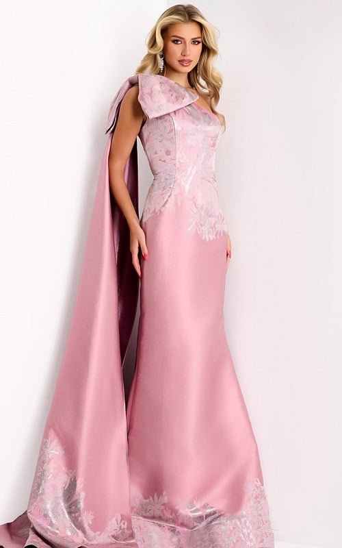 Model wearing Jovani dress 45615.