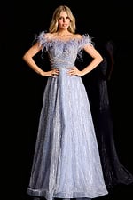 lilac beaded a line dress 45647