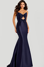 mermaid strapless dress with two bows on the bust 45666