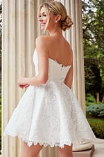 back of fit and flare dress 45766