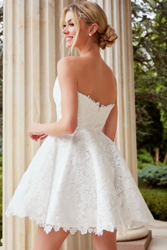 back of fit and flare dress 45766