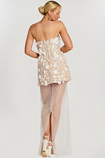 back of floral contemporary dress 45874