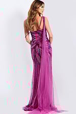 beaded purple dress 45876