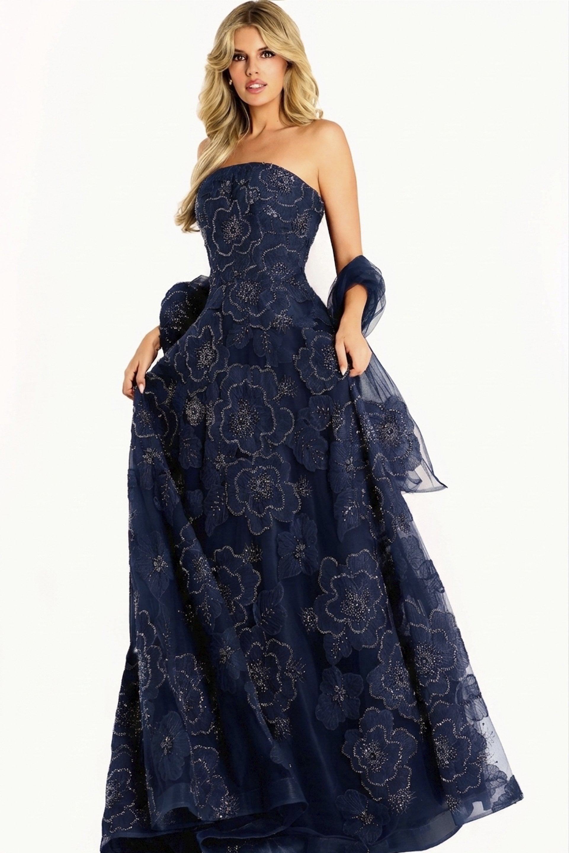 Jovani style 46033 in navy