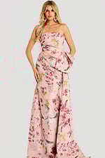 straples print floral dress 46242