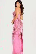 back of pink floral dress 46258
