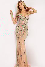 embellished strapless dress 46401