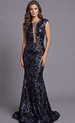 embellished mermaid sleeveless dress 46475