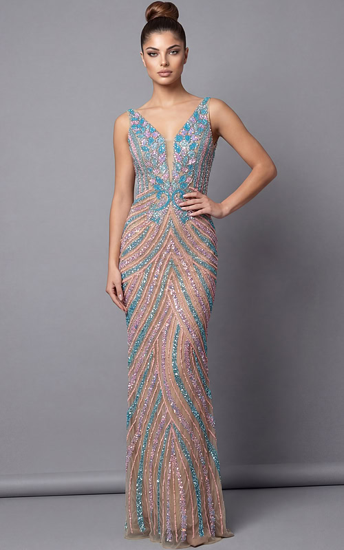 V Neck Prom Dresses 2026 - Plunging & Deep V Styles | Jovani