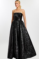 full view of strapless ball gown 46580