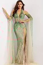 Sparkling halter neckline prom dress