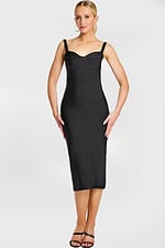 black bodycon contemporary dress 46641