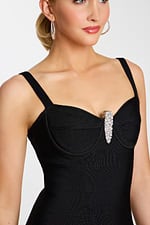 black sleeveless dress 46641