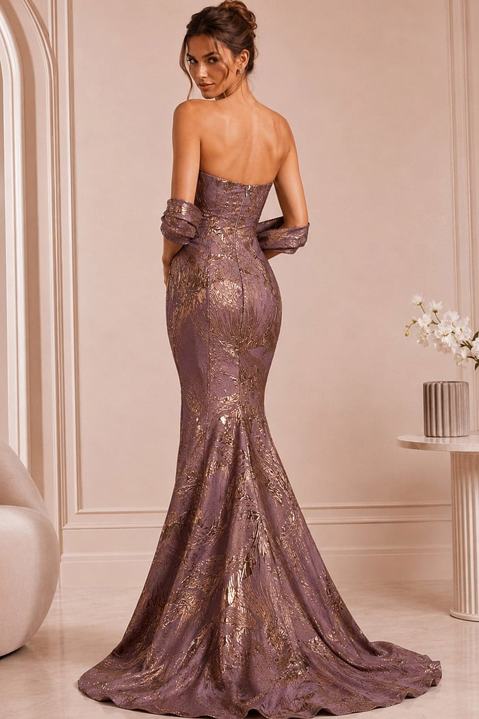 Jovani style 46672 in mauve