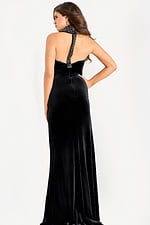 velvet gown with embellished strap 46767