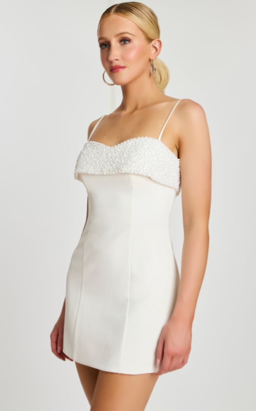 short white mini dress 46840