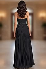 black pleated derss 47000