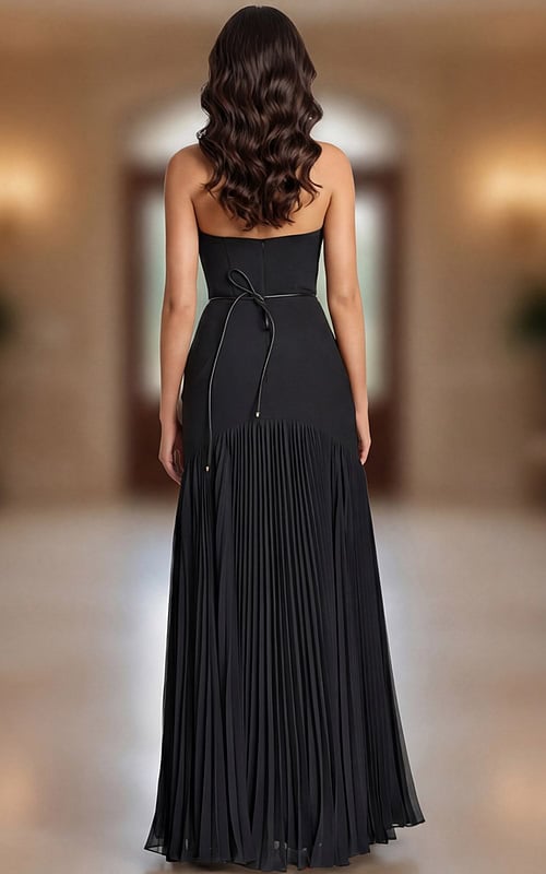back of black prom dress 47000