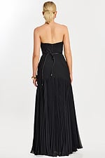 back view of strapless dress 47000
