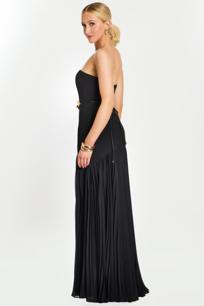 side veiw of black contemporary dress 47000