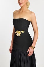 strapless fit and flare contemporary dress 47000