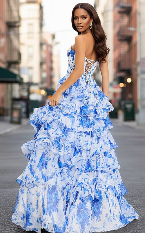 blue print dress 47029