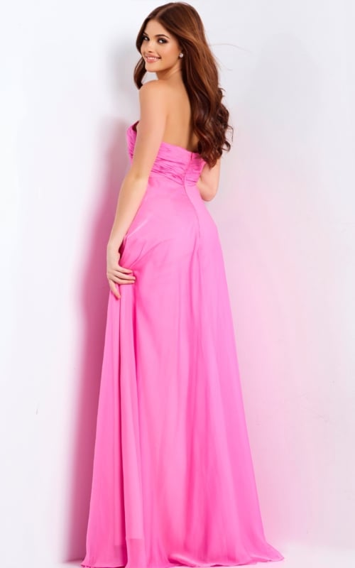 Strapless Flowing Chiffon Prom Dress 47041