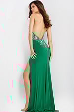 backless green dress 47143