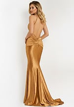 backless gold dress 47151